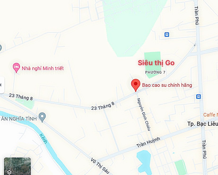 bao cao su chính hãng bạc liêu